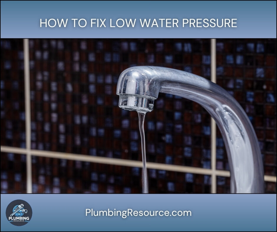 How To Fix Low Water Pressure