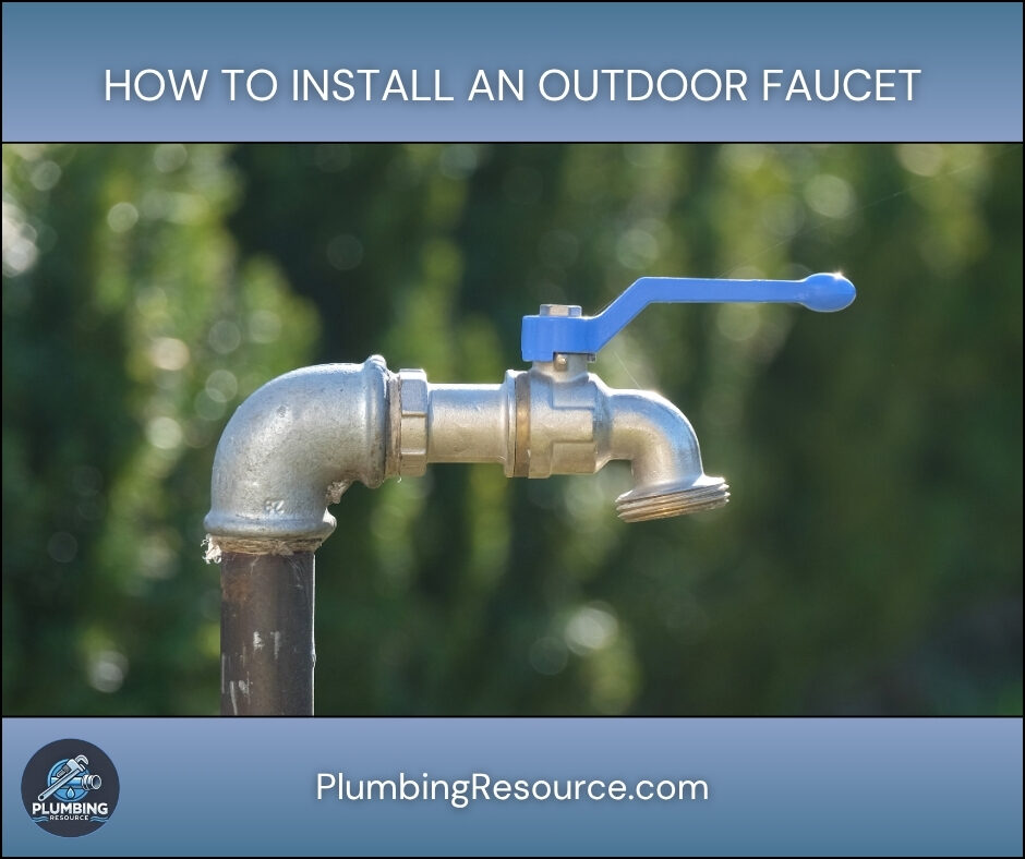 How To Install an Outdoor Faucet
