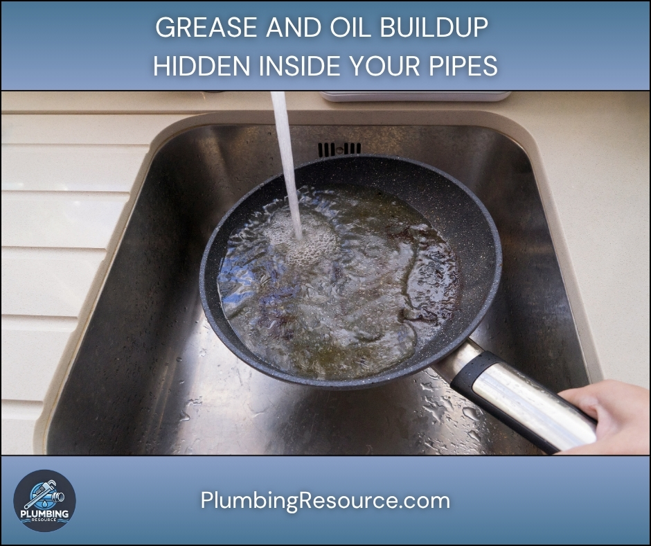 Grease and Oil Buildup Hidden Inside Your Pipes