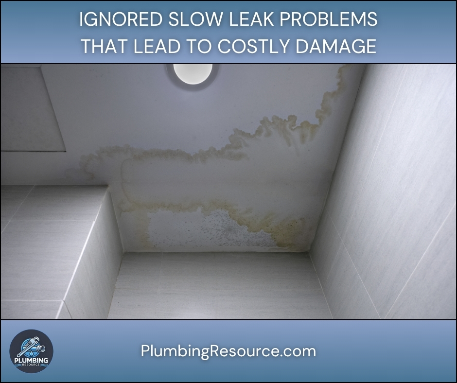 Ignored Slow Leak Problems That Lead to Costly Damage