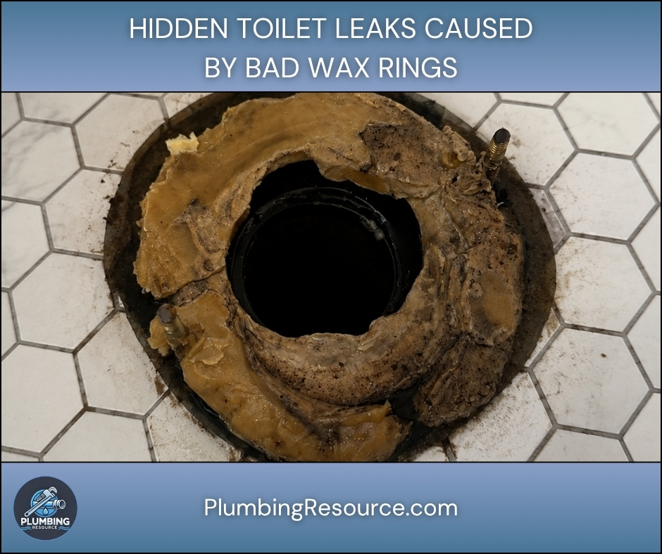 Hidden Toilet Leaks Caused by Bad Wax Rings