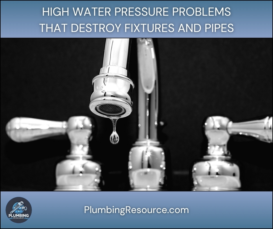High Water Pressure Problems That Destroy Fixtures and Pipes