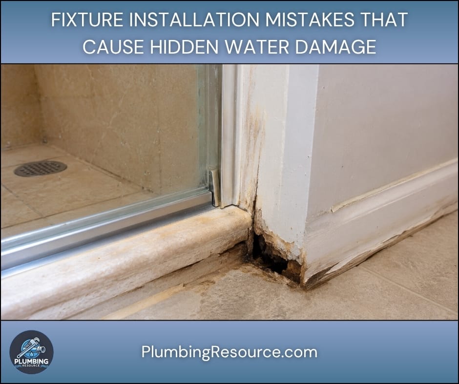 Fixture Installation Mistakes That Cause Hidden Water Damage