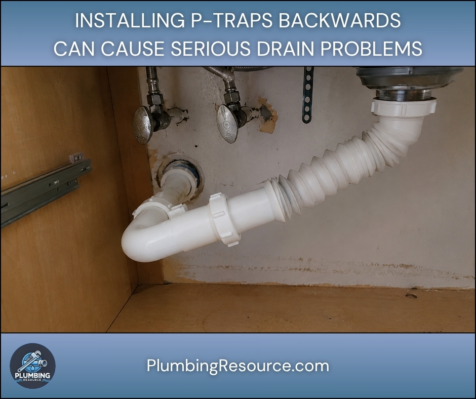 Installing P-Traps Backwards Can Cause Serious Drain Problems