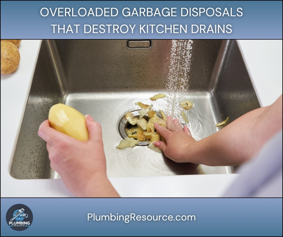 Overloaded Garbage Disposals That Destroy Kitchen Drains