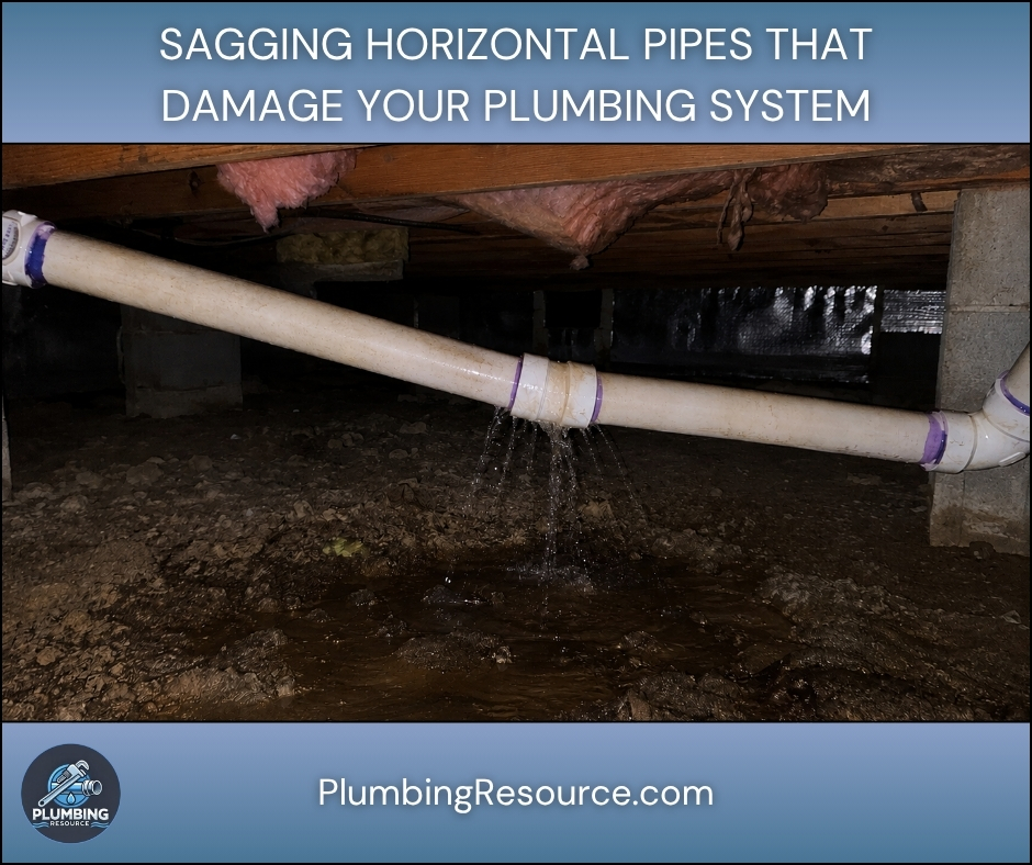 Sagging Horizontal Pipes That Damage Your Plumbing System