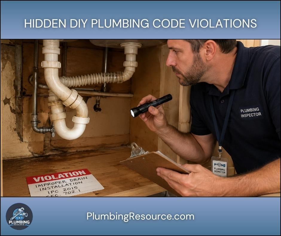 Hidden DIY Plumbing Code Violations