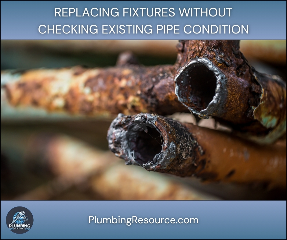 Replacing Fixtures Without Checking Existing Pipe Condition
