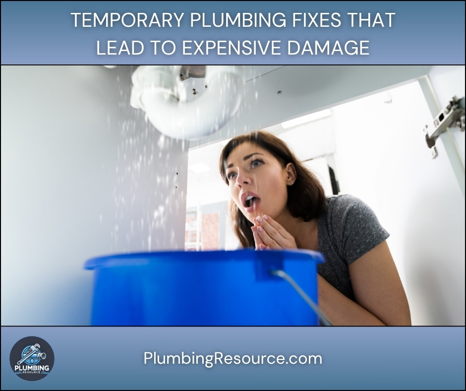 Temporary Plumbing Fixes That Lead to Expensive Damage