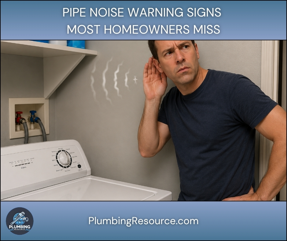 Pipe Noise Warning Signs Most Homeowners Miss