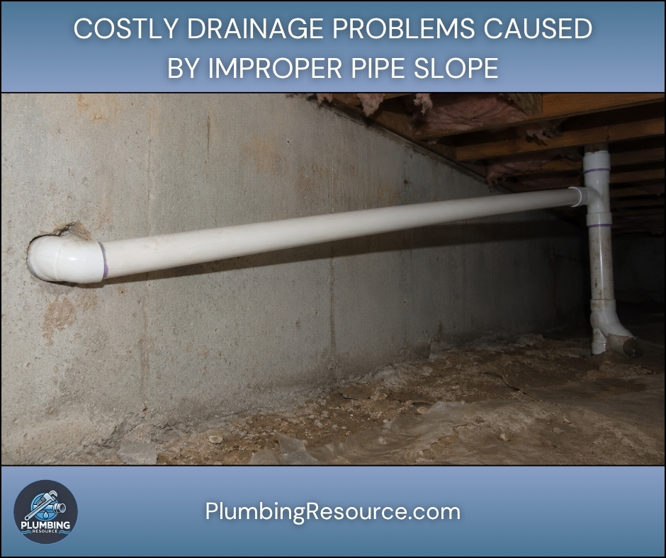 Costly Drainage Problems Caused by Improper Pipe Slope