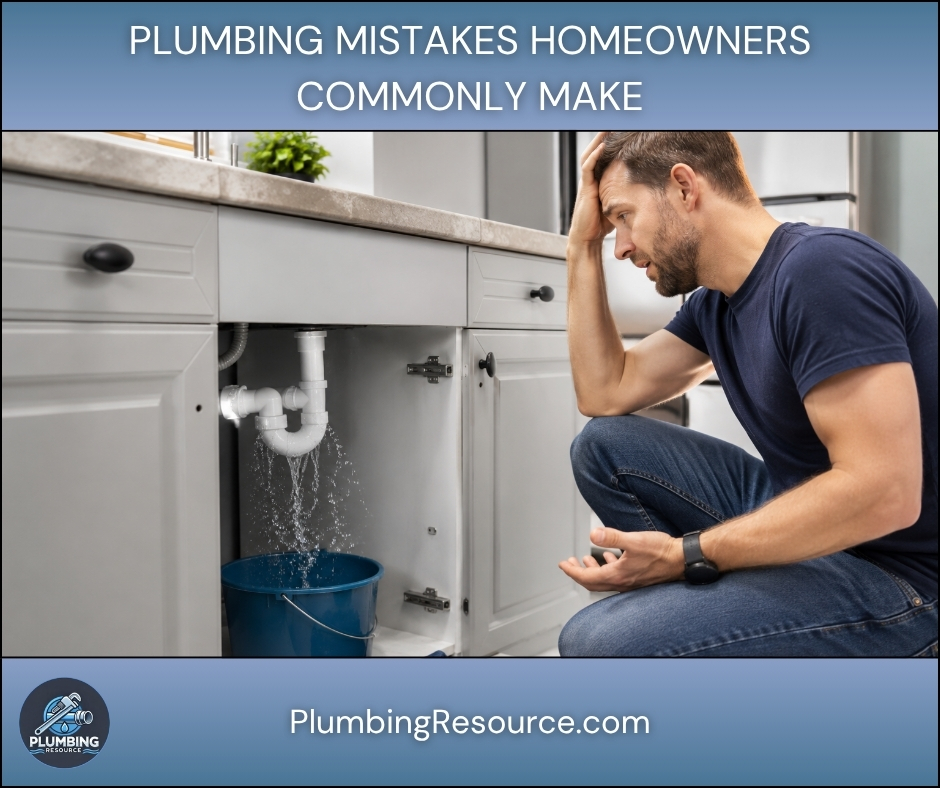 Plumbing Mistakes Homeowners Commonly Make