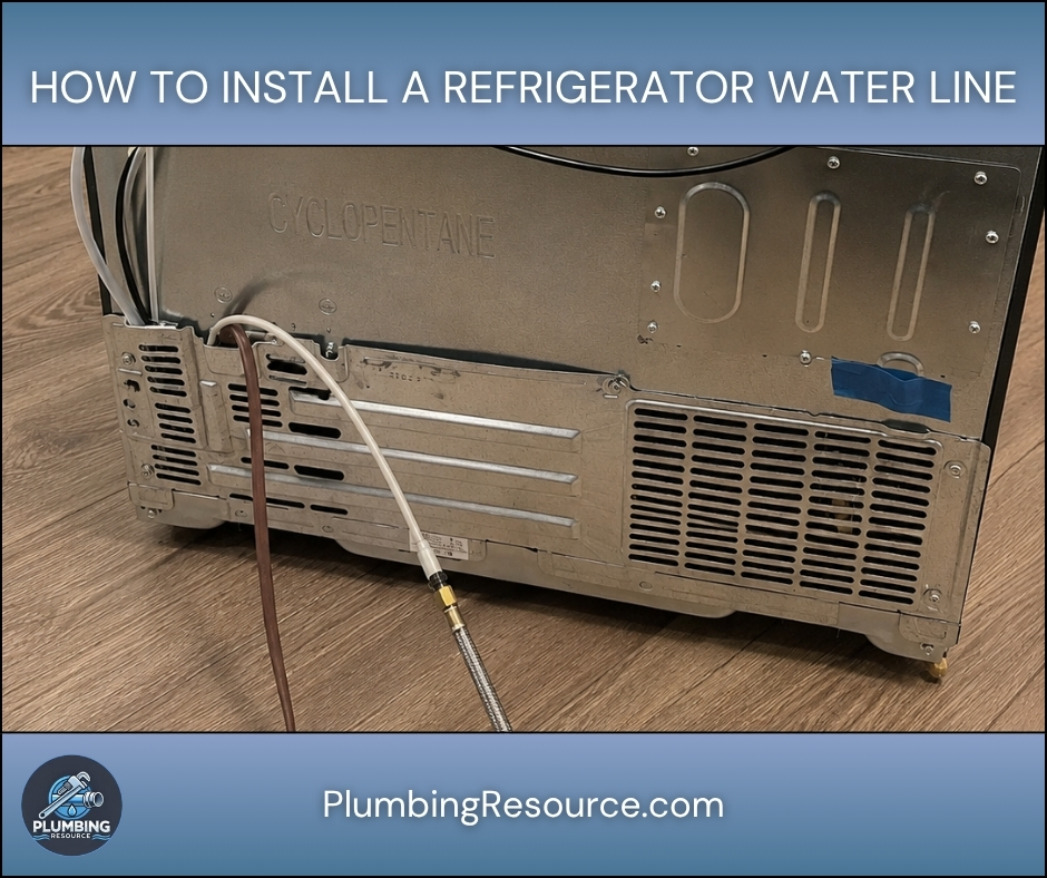 How To Install a Refrigerator Water Line