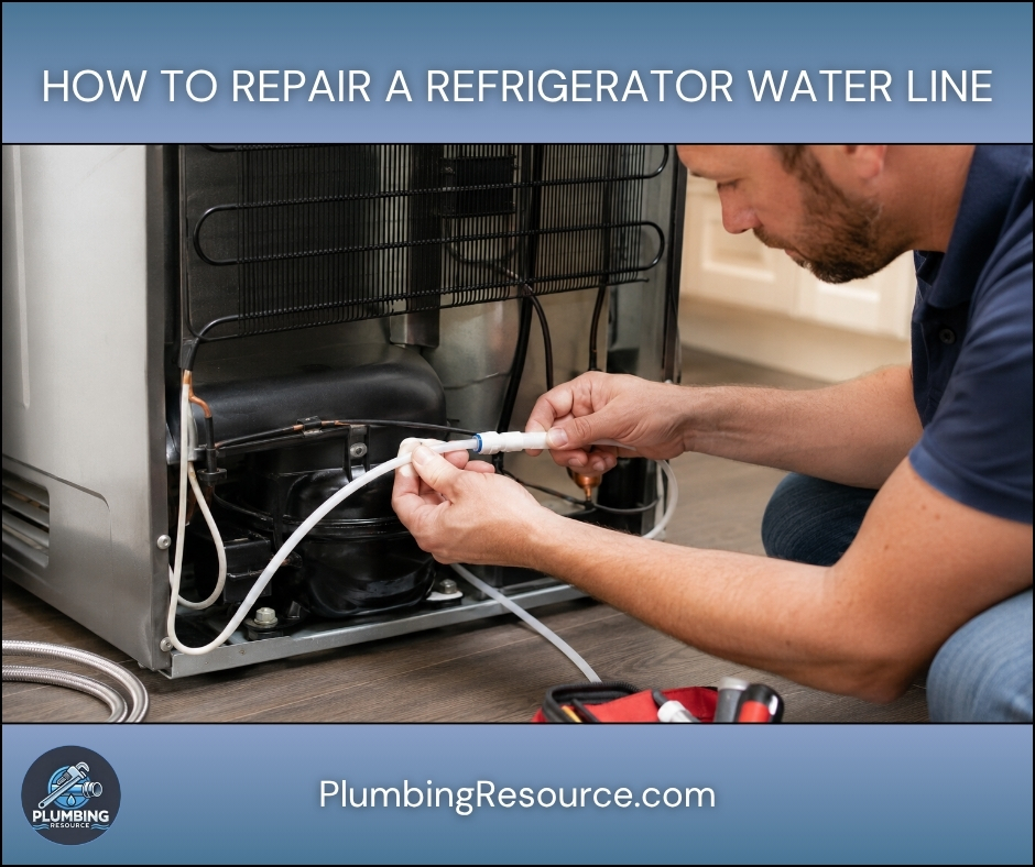 How To Repair a Refrigerator Water Line